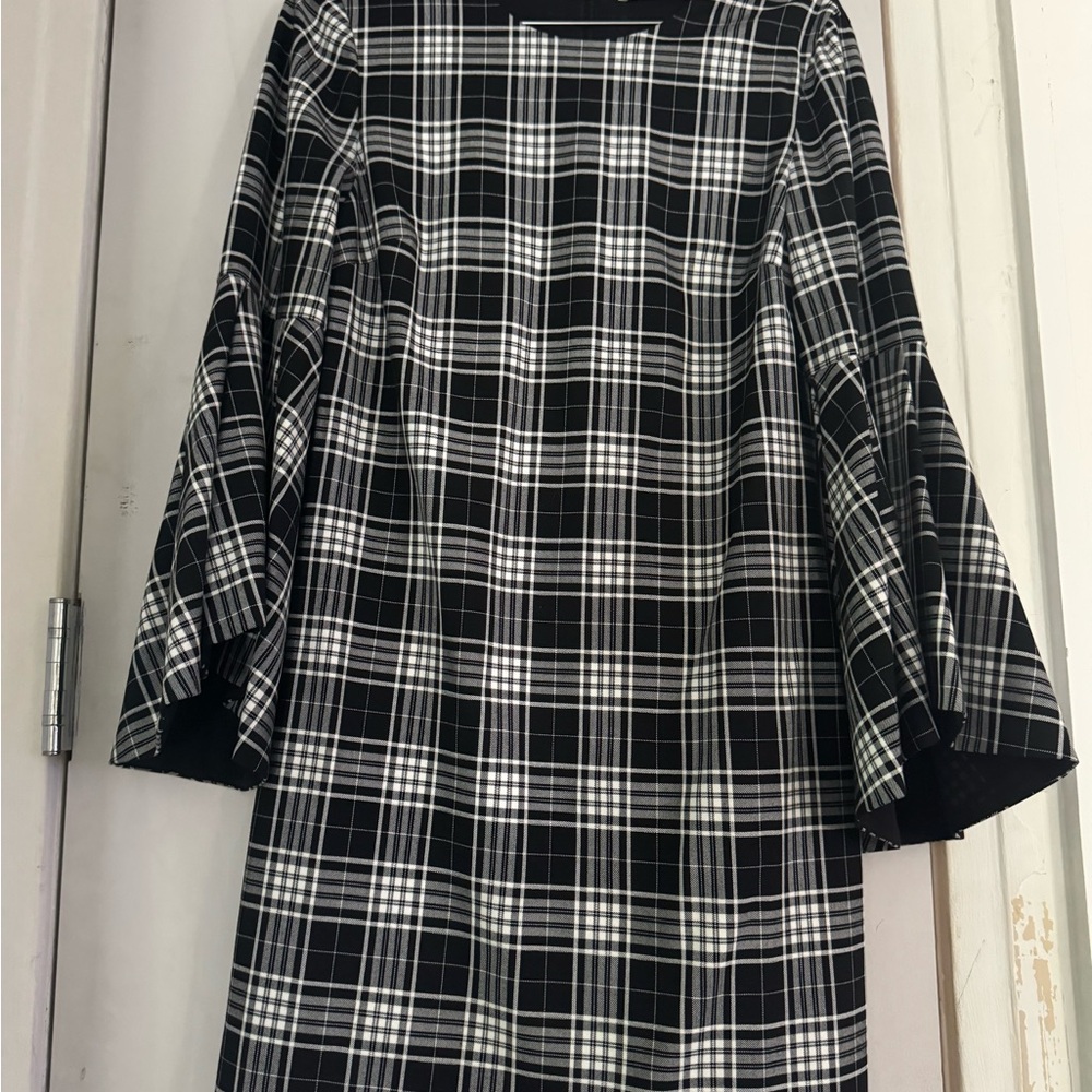 Alice + Olivia Monochrome Plaid Dress